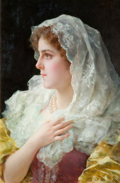 An English Beauty by Federigo Andreotti